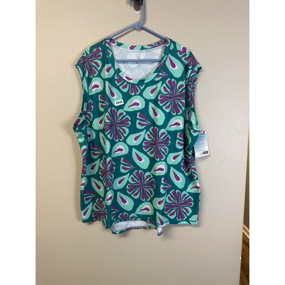 Gymwrap size 3x nwt blouse sleeveless